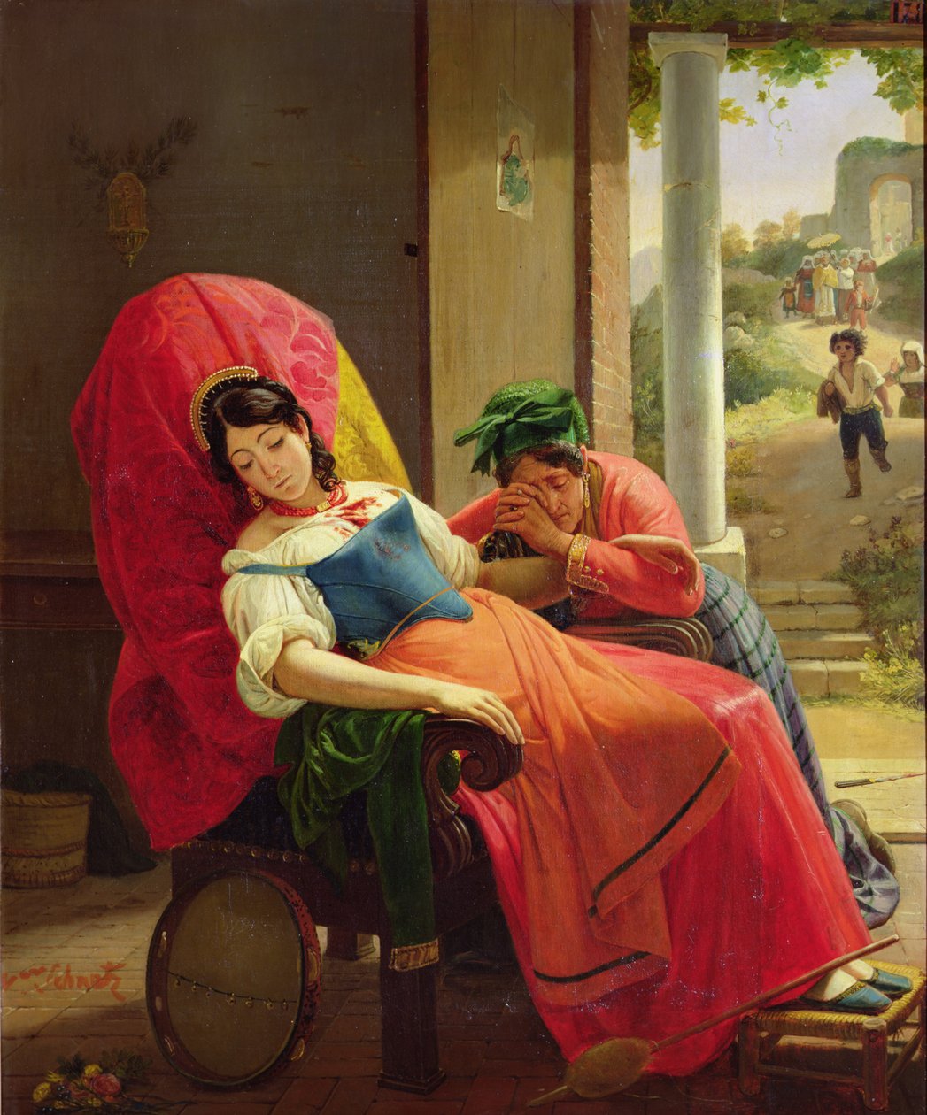द असैसिड वुमन, c.1824 द्वारा जीन विक्टर श्नेतज़