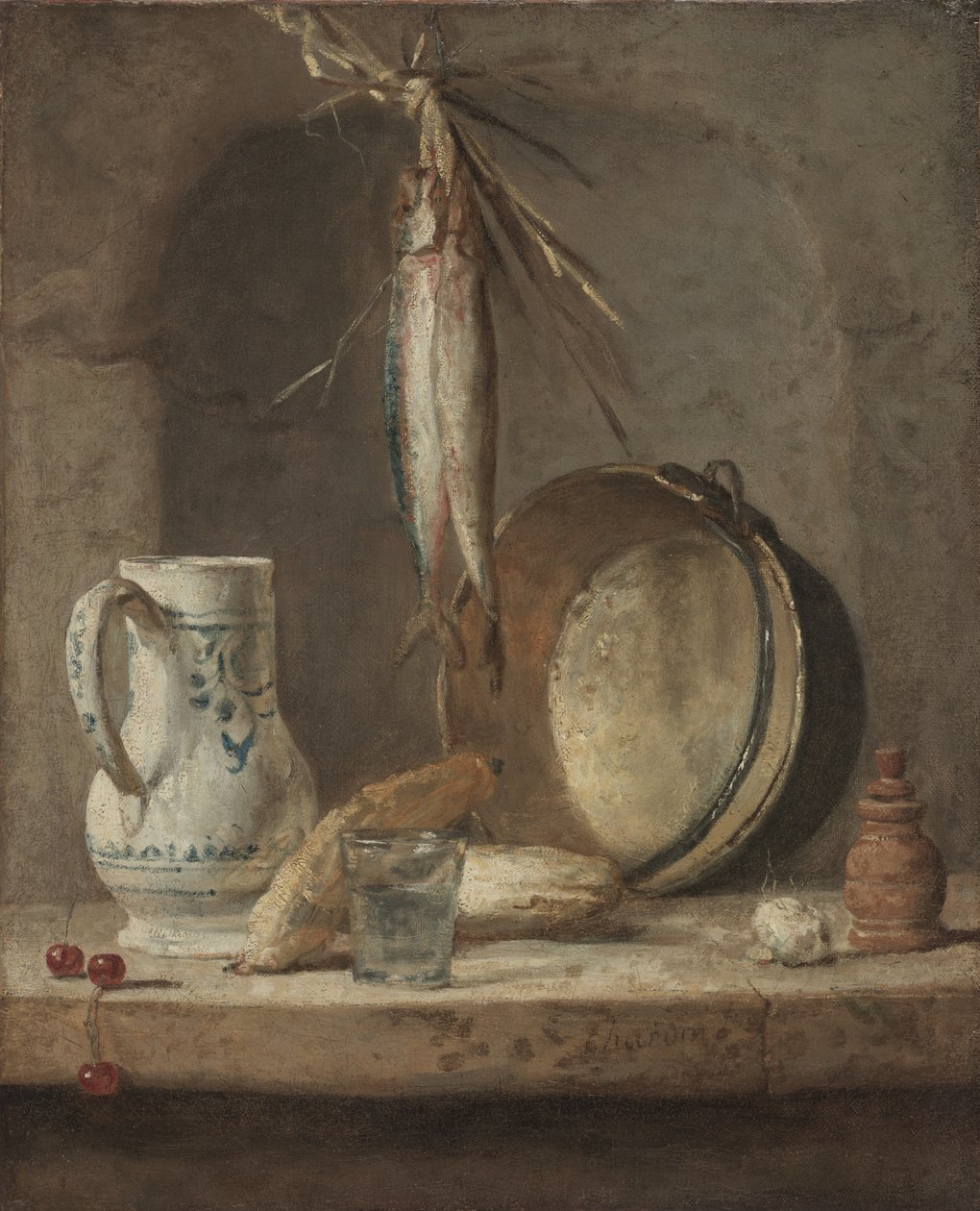 स्टर्लिंग के साथ फिर भी जीवन, c.1735 (कैनवास पर तेल) द्वारा जीन बैप्टिस्ट शिमोन चारदिन