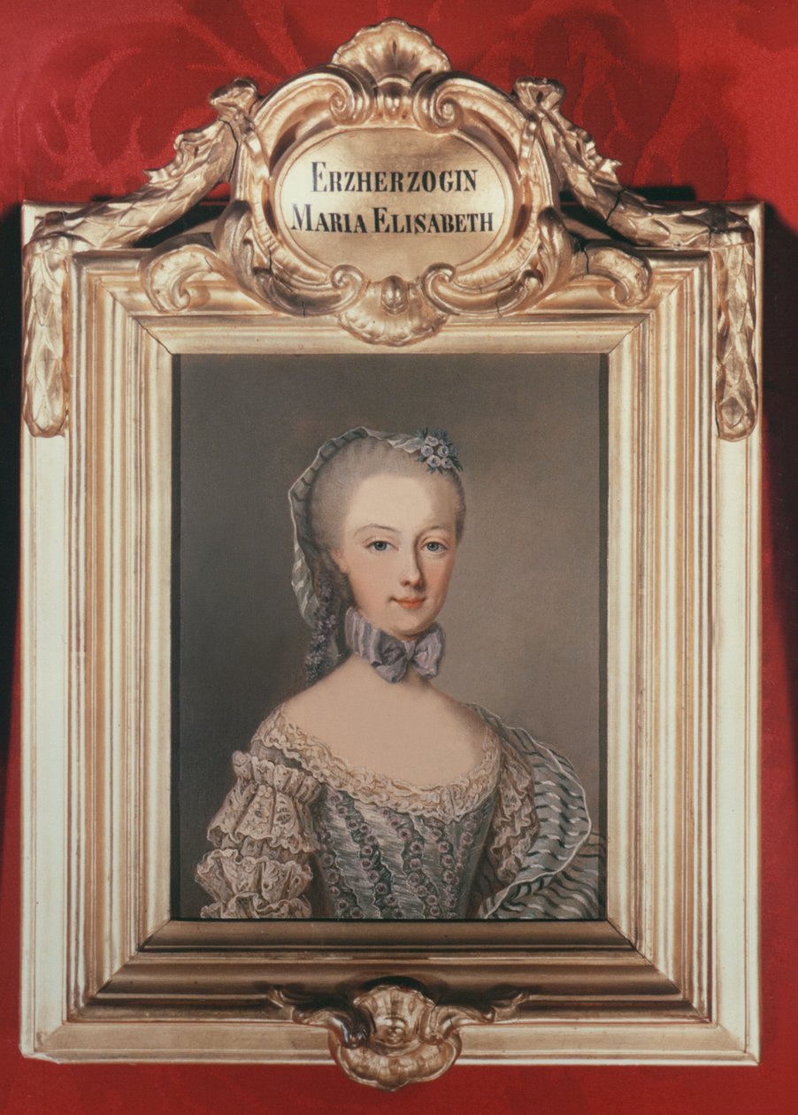 Archduchess मारिया एलिजाबेथ (1743-1808) फ्रांसिस I और ऑस्ट्रिया की मारिया थेरेसा की बेटी, 1762 द्वारा जीन ऑटिने लिओटार्ड