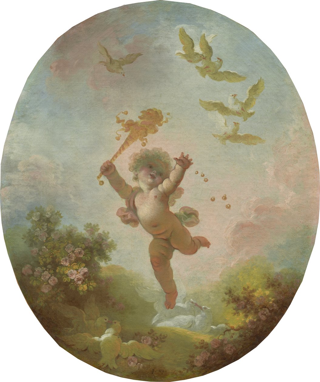 प्यार के रूप में फली, c.1773-76 द्वारा जीन ऑनर फ्रैगनार्ड
