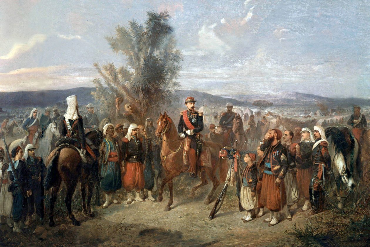 अल्जीरिया में नेपोलियन III, 1864 द्वारा जीन एडोल्फ बीज़