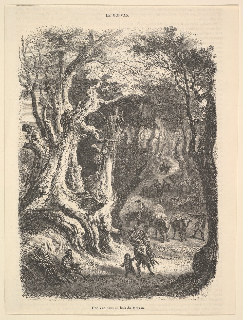 मोरवन के जंगल में एक दृश्य, 1837-66। द्वारा जीन एंटोनी वट्टू