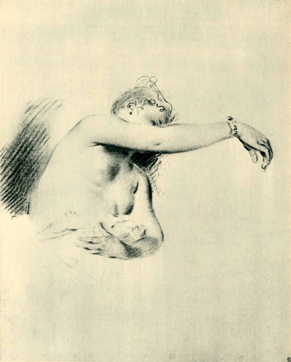 न्यूड विद राइट आर्म राइज़्ड, 1717-1718, 1943। द्वारा जीन एंटोनी वट्टू
