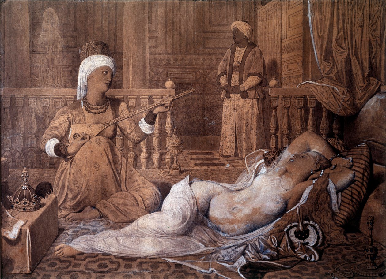 Odalisque à l "Jean Auguste Dominique Ingres द्वारा दास का चित्र द्वारा जीन अगस्टे डॉमिनिक इंगर्स