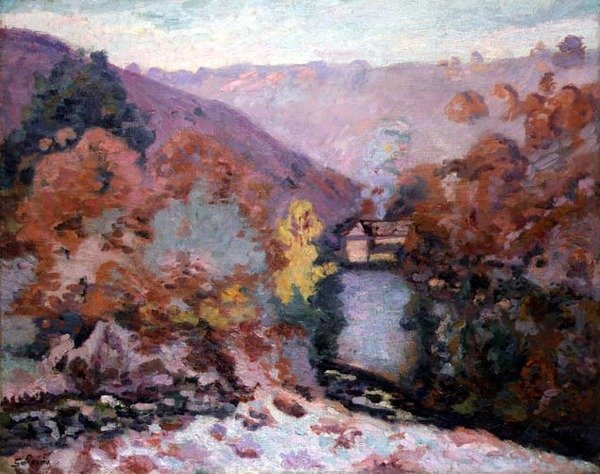 ला क्रेज़, ब्रिटनी में लैंडस्केप, c.1910 (कैनवास पर तेल) द्वारा जीन बैप्टिस्ट आर्मंड गुइलुमिन