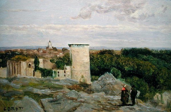 फालाइज़ का महल, c.1846 (कैनवास पर तेल) द्वारा जीन बैप्टिस्ट केमिली कोरोट