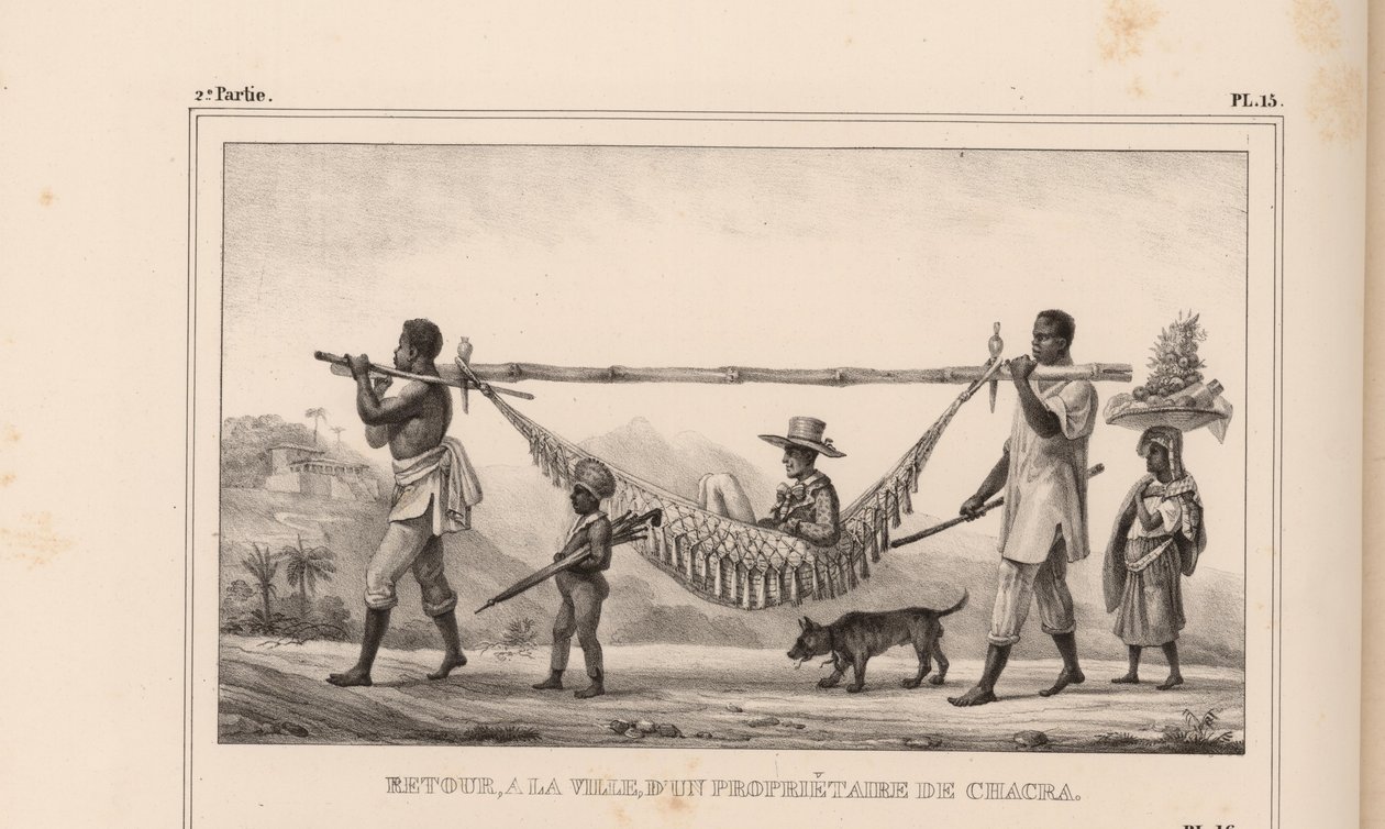 1835 में एक चक्र मालिक के शहर में लौटें। द्वारा जीन बैप्टिस्ट डेब्रेट
