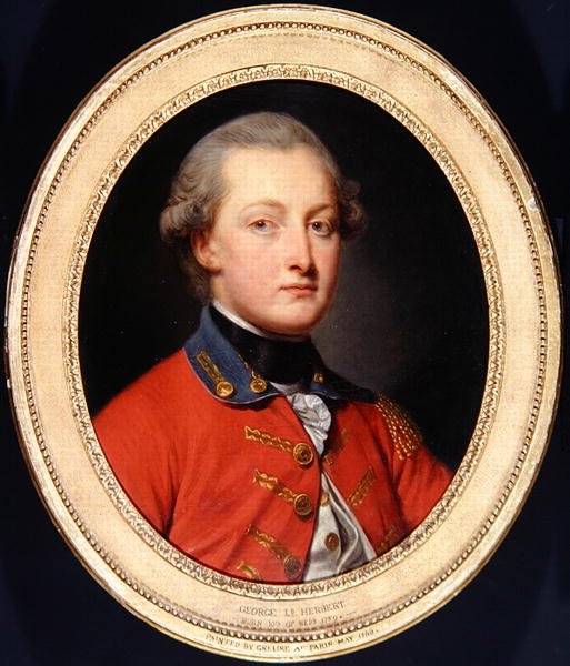 जॉर्ज ऑगस्टस हर्बर्ट का पोर्ट्रेट, c.1780 (कैनवास पर तेल) द्वारा जीन बैप्टिस्ट ग्रीज़े