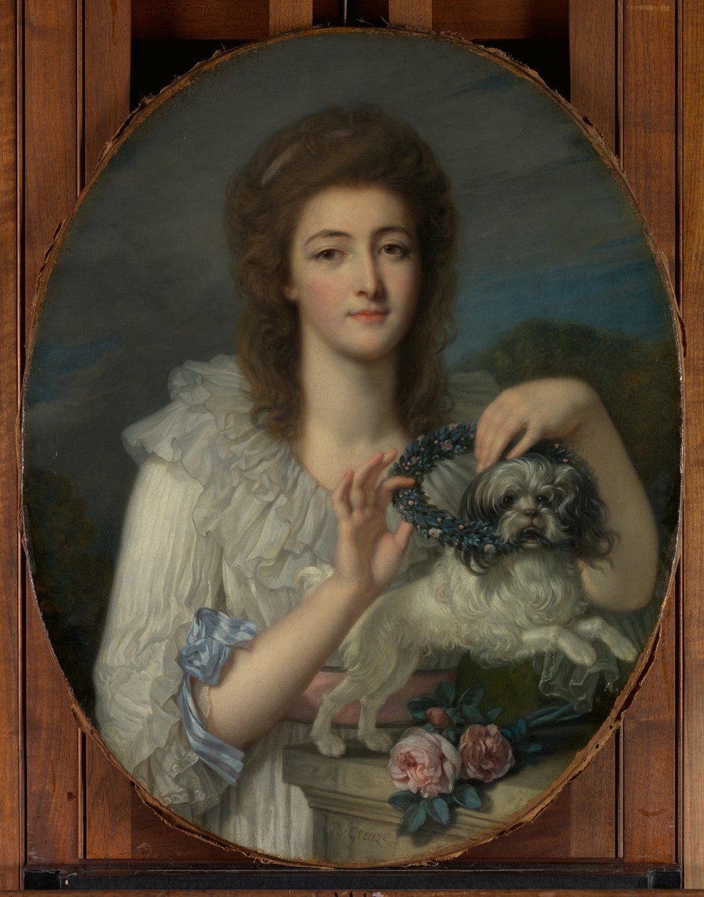Princess Varvara Nikolaevna Gagarina 1762-1802, ca. 1780-82.  द्वारा जीन बैप्टिस्ट ग्रीज़े