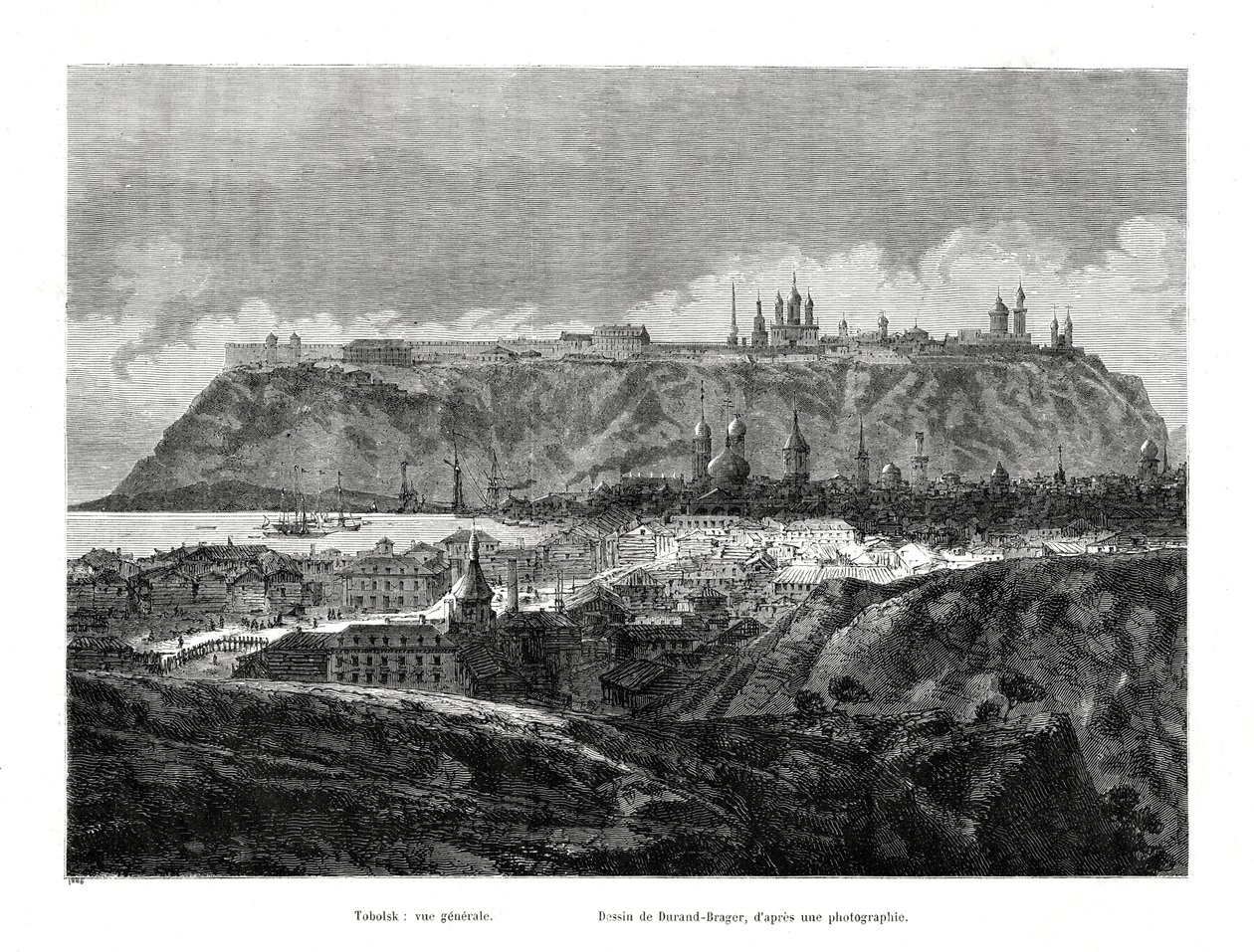 टोबोल्स्क, साइबेरिया, रूस, 1886 द्वारा जीन बैप्टिस्ट हेनरी डूरंड ब्रैगर