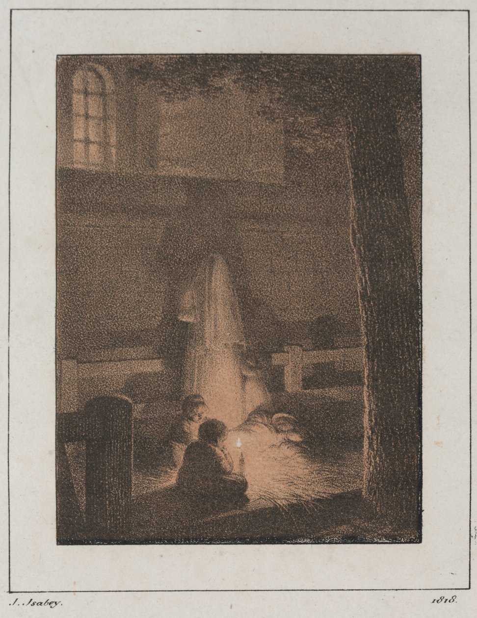 कैंडल वाले बच्चे, 1818। द्वारा जीन-बैप्टिस्ट इसाबे
