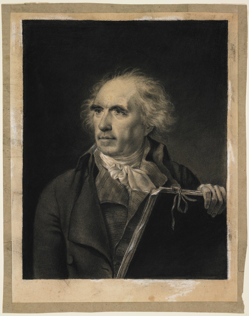 पोर्ट ऑफ ह्यूबर्ट रॉबर्ट, c.1798-99 (काले और सफेद चाक) द्वारा जीन-बैप्टिस्ट इसाबे