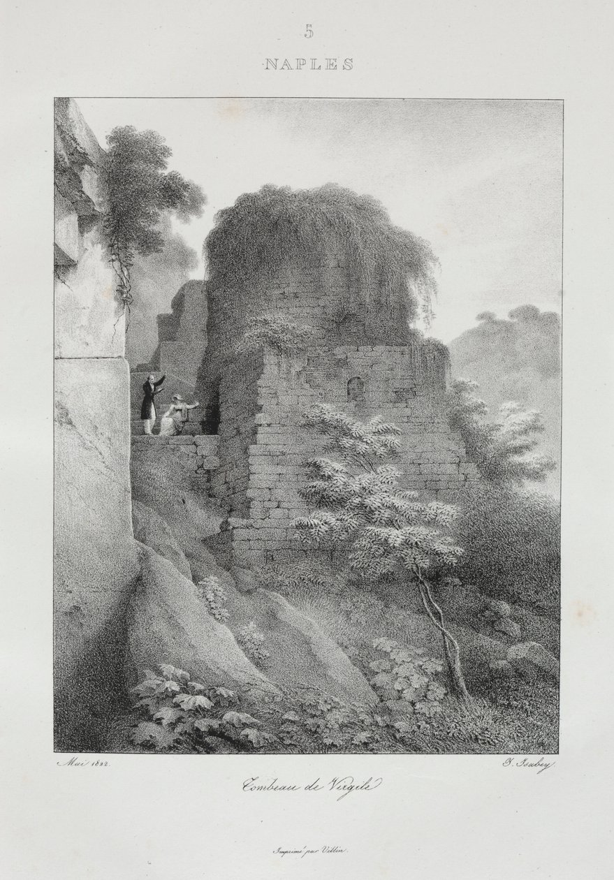 1822, 1833 में इटली की यात्रा। द्वारा जीन-बैप्टिस्ट इसाबे