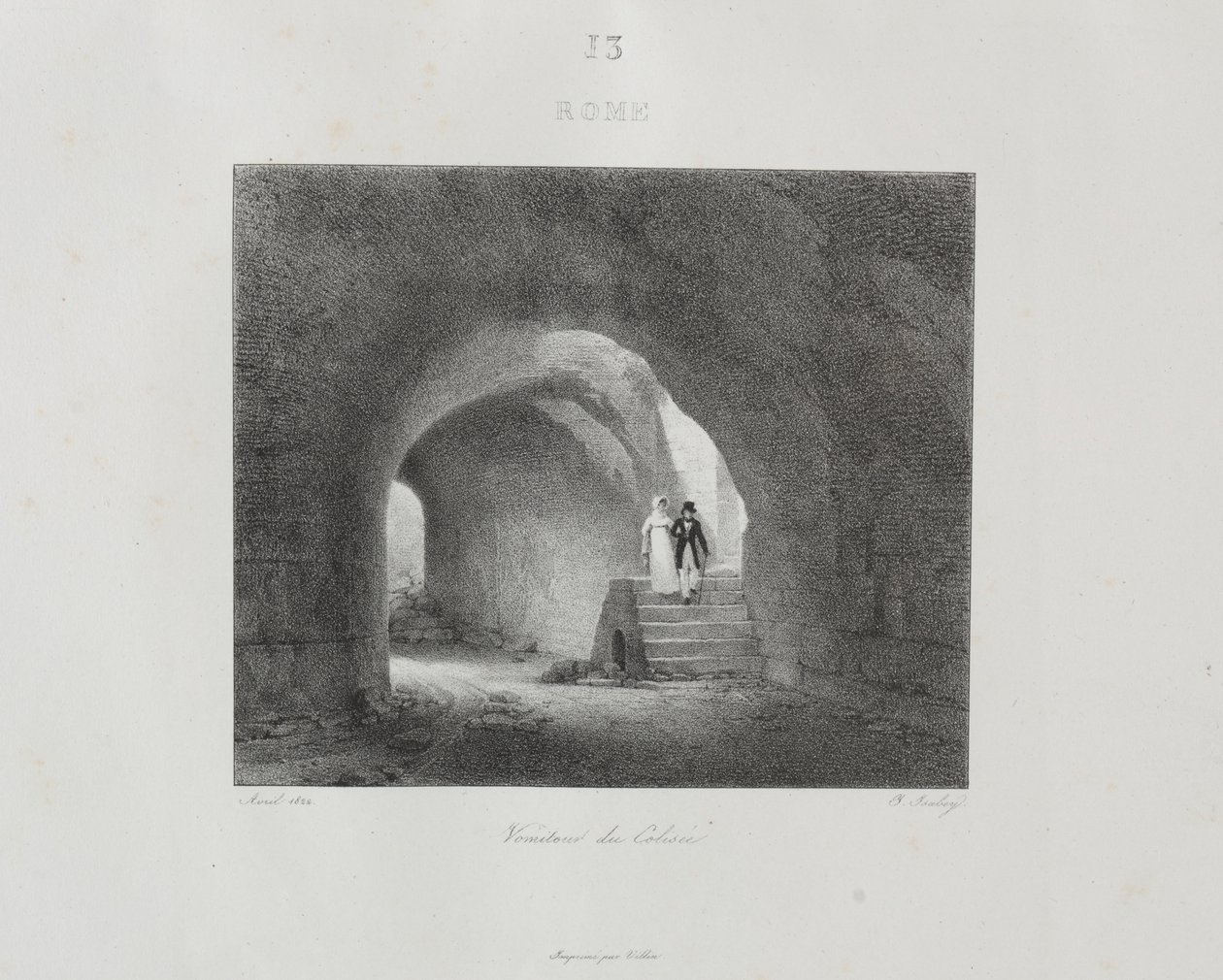 1822, 1833 में इटली की यात्रा। द्वारा जीन-बैप्टिस्ट इसाबे