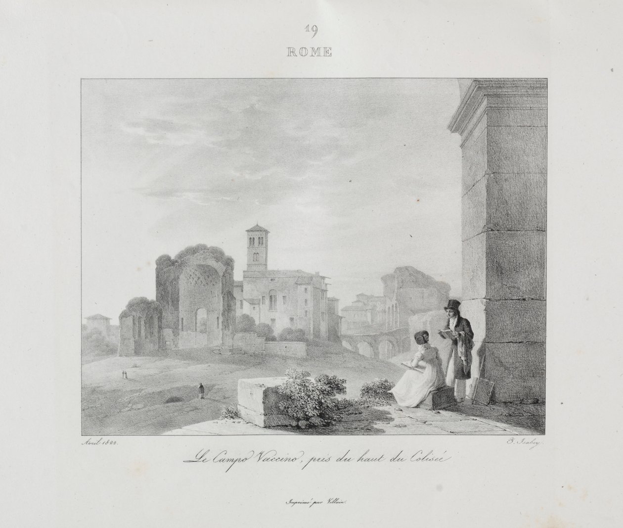 1822, 1833 में इटली की यात्रा। द्वारा जीन-बैप्टिस्ट इसाबे