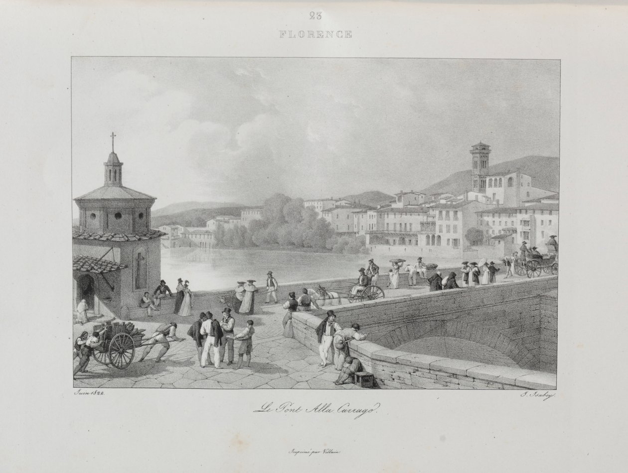 1822, 1833 में इटली की यात्रा। द्वारा जीन-बैप्टिस्ट इसाबे