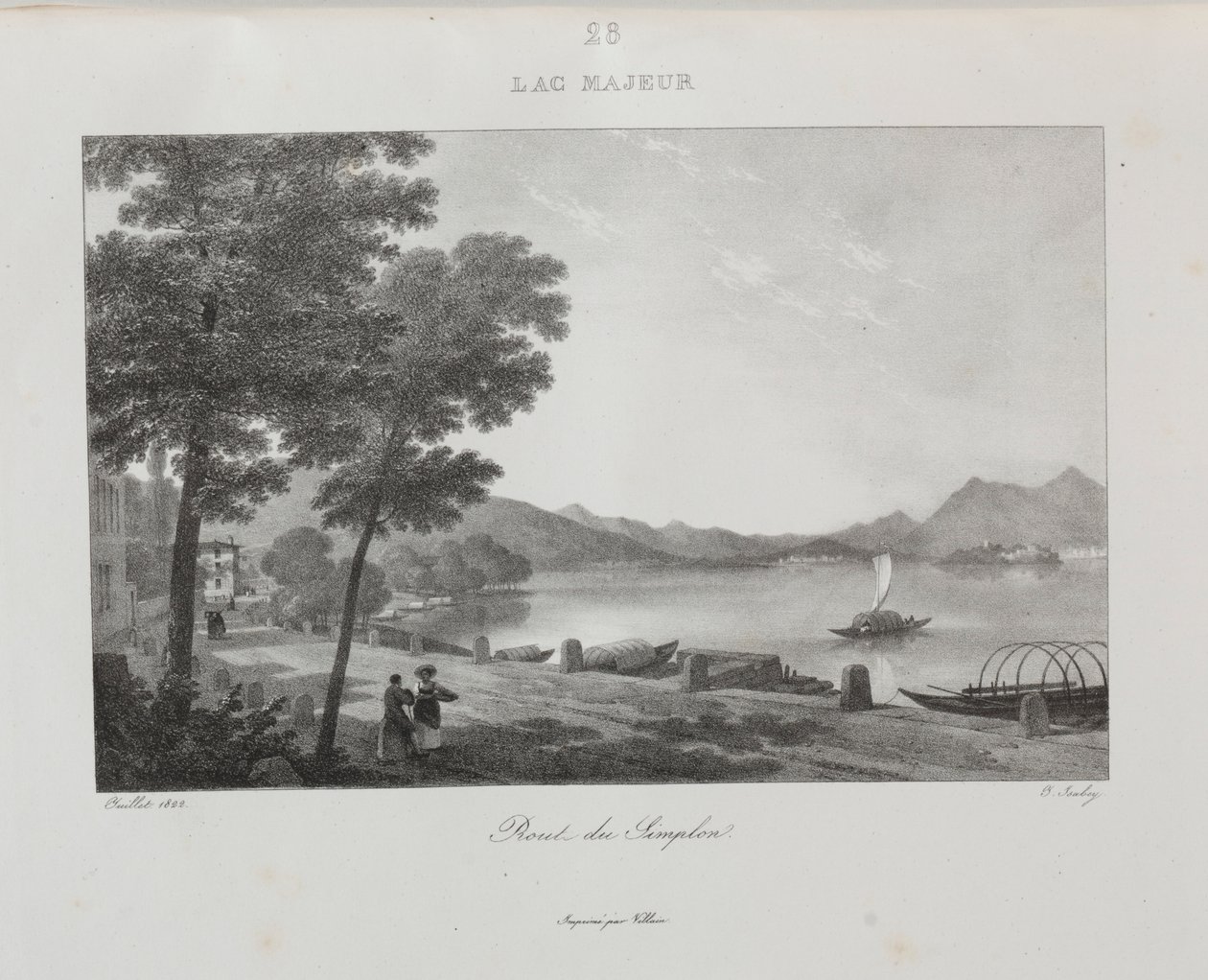 1822, 1833 में इटली की यात्रा। द्वारा जीन-बैप्टिस्ट इसाबे