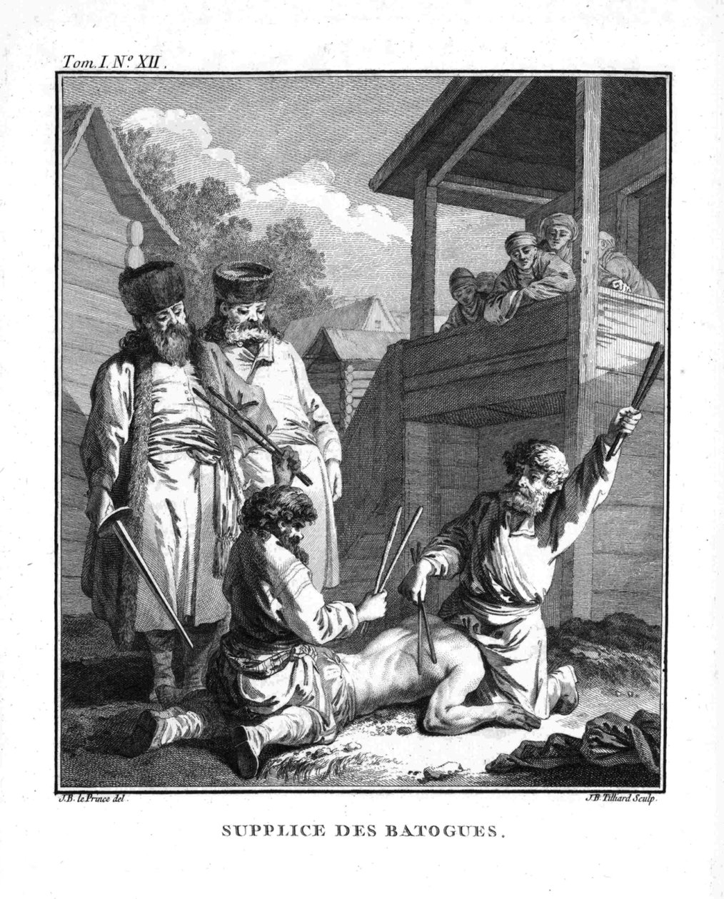 बैटोगों के साथ सजा। यात्रा से साइबेरिया, 1766 तक द्वारा जीन बैप्टिस्ट ले प्रिंस