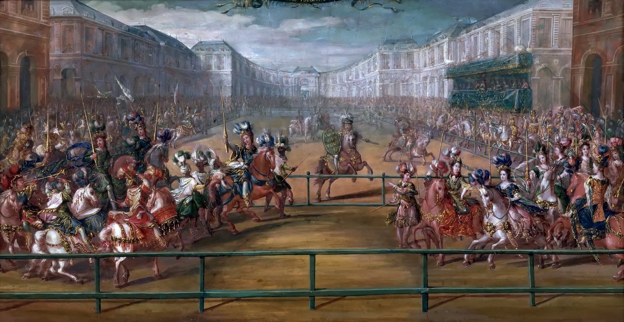 धूमधाम से Carrousel des Galantes Amazones des Quatre Parts du monde द्वारा जीन बैप्टिस्ट मार्टिन