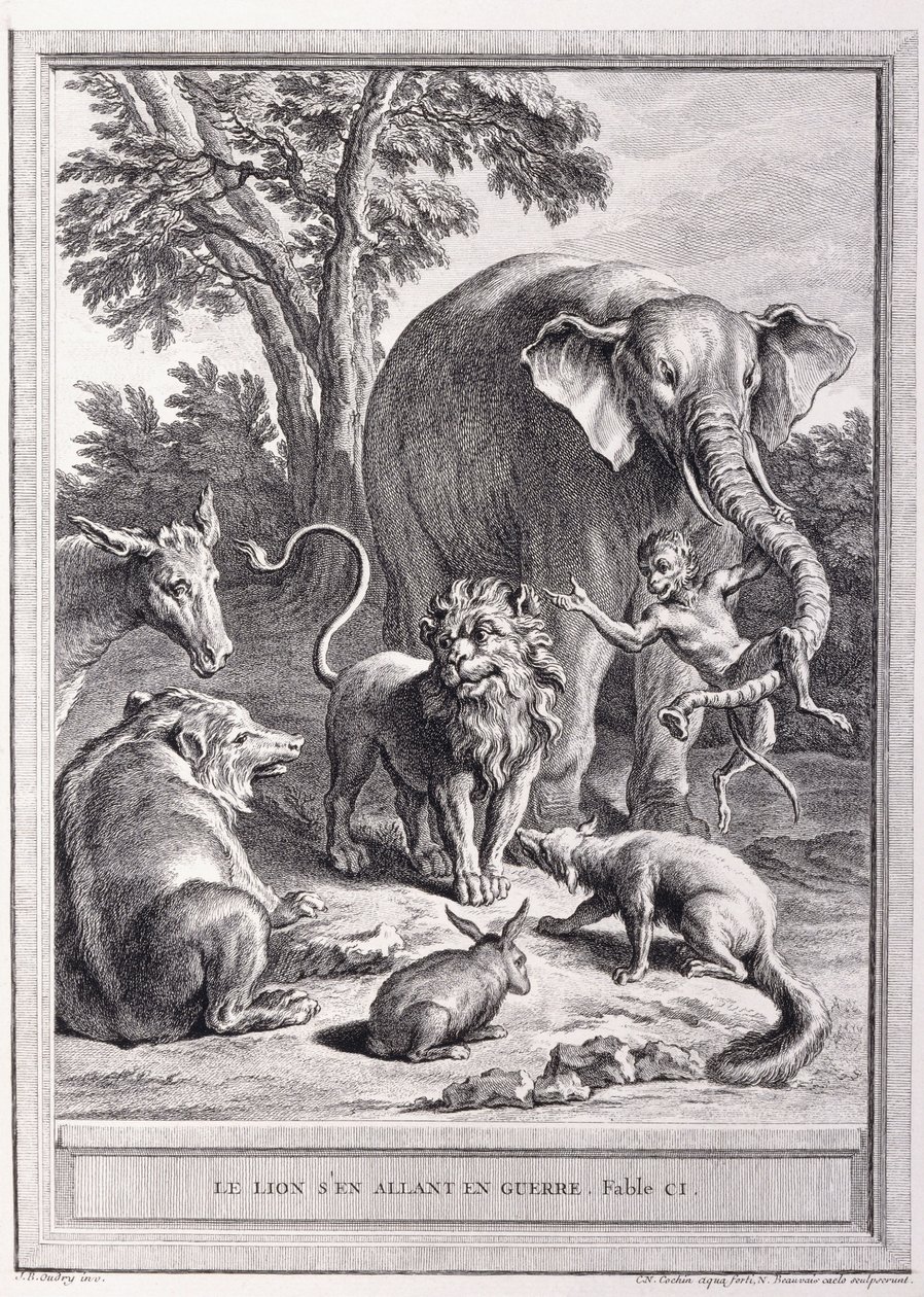 द लायन गोइंग टू वार, c.1755-1759 द्वारा जीन बैप्टिस्ट ओड्री