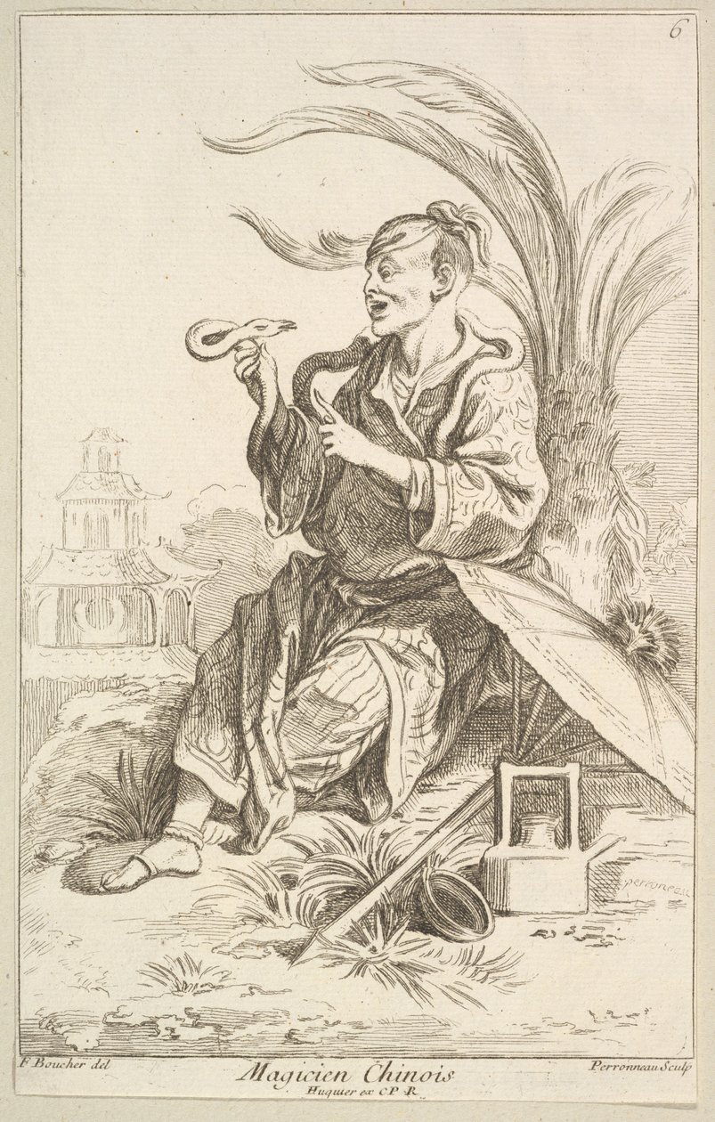 चीनी जादूगर, 1738-45। द्वारा जीन-बैप्टिस्ट पेरोनन्यू