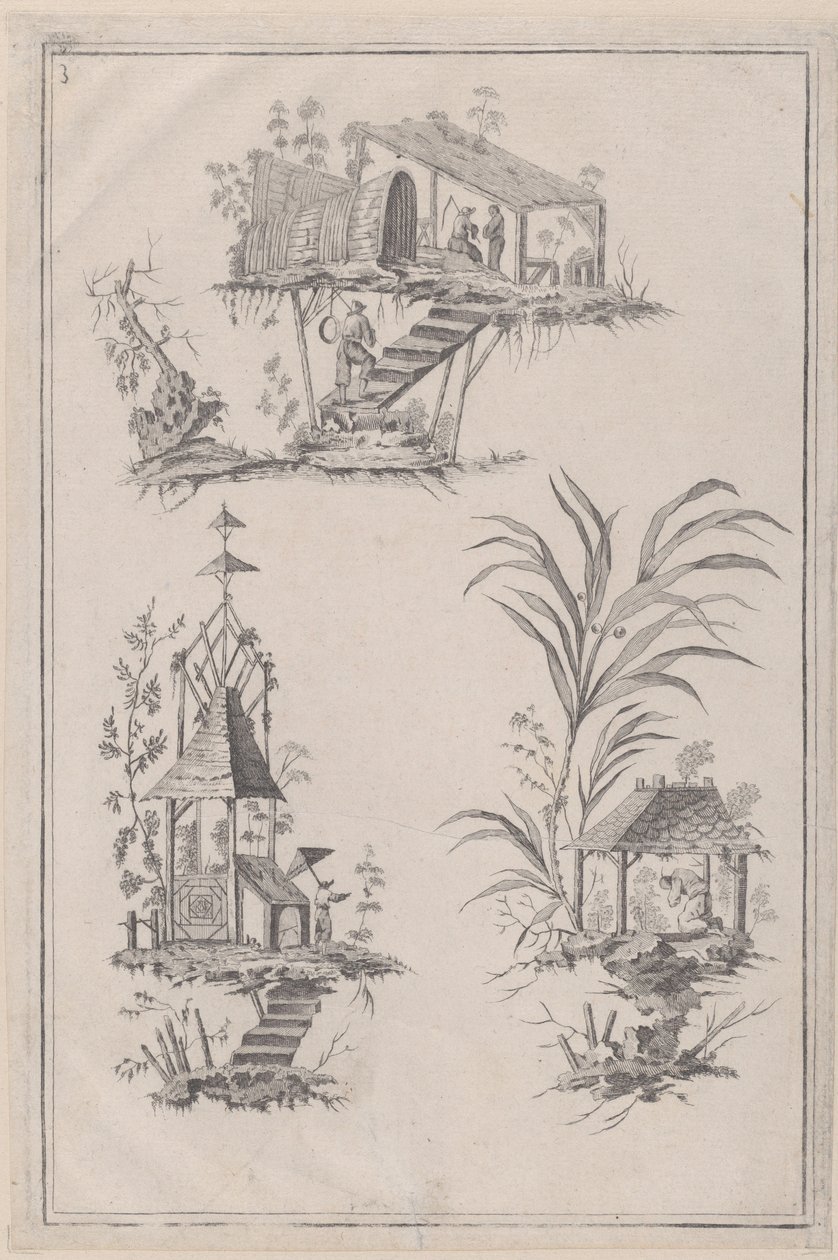 चिनोइसेरी आभूषण, सीए। 1760-85। द्वारा जीन बैप्टिस्ट पेलमेंट