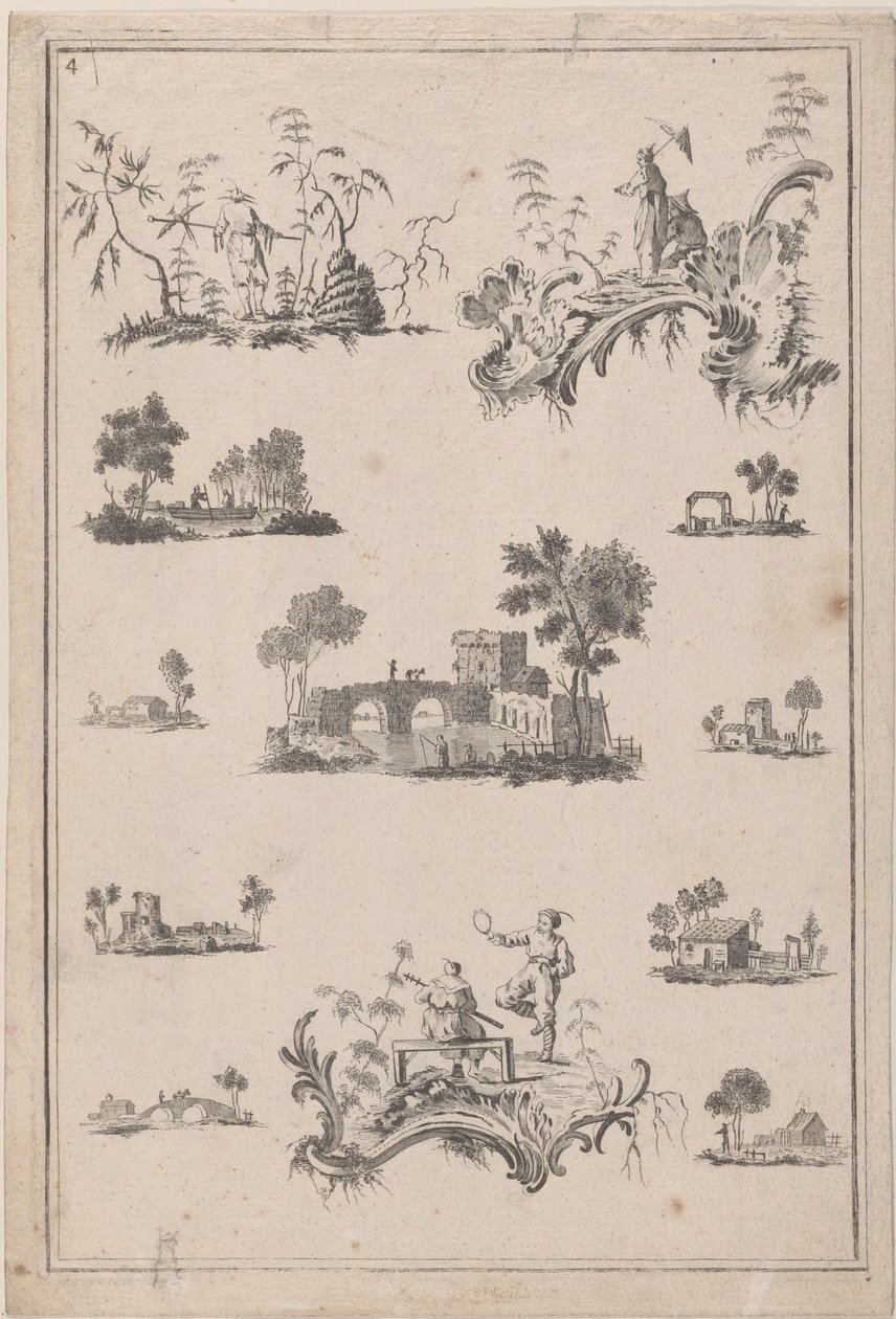 चिनोसरी आभूषण, सीए। 1770. द्वारा जीन बैप्टिस्ट पेलमेंट