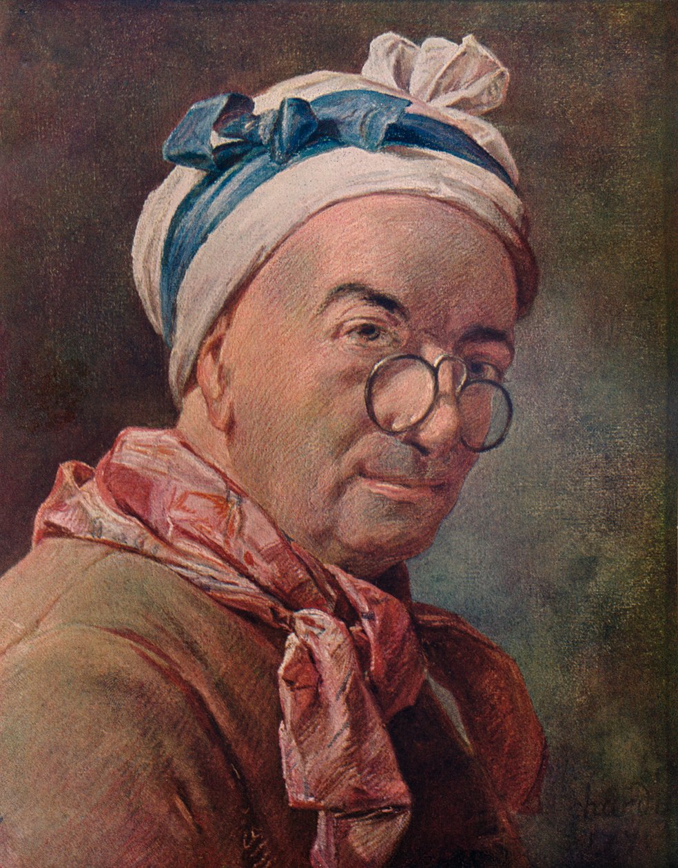 चश्मे में सेल्फ पोर्ट्रेट, 1771 द्वारा जीन बैप्टिस्ट शिमोन चारदिन