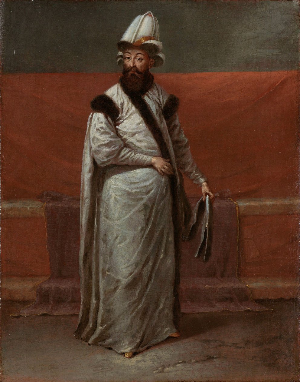 ग्रैंड विजियर नेव; अहिरली दमात; ब्राहिम पासा, c.1727-30 (कैनवास पर तेल) द्वारा जीन बैप्टिस्ट वेनमोर