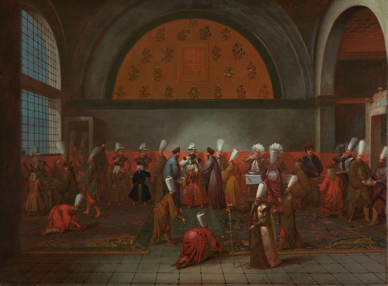 राजदूत कॉर्नेलिस कैलकोन के सम्मान में भोजन, c.1727-30 द्वारा जीन बैप्टिस्ट वेनमोर