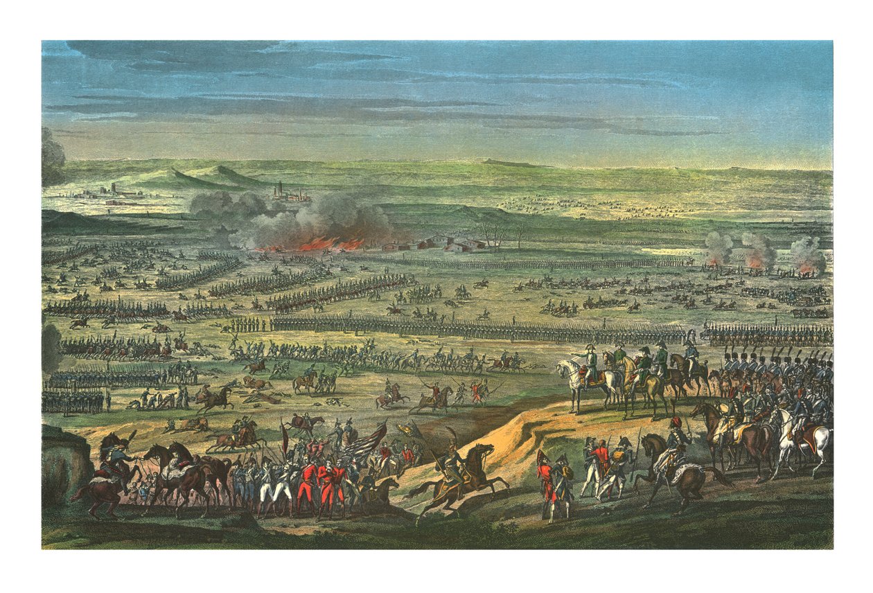 ऑस्टरलिट्ज़ की लड़ाई, 2 दिसंबर 1805, c1850 द्वारा जीन बोस्क