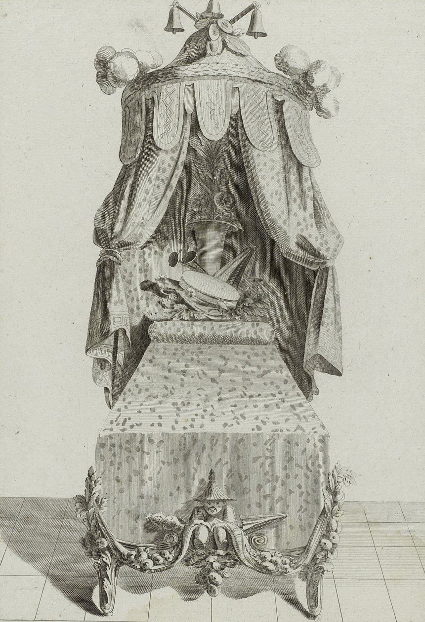 लिट ए ला चिनोइस, 1770 के दशक के मध्य में प्रकाशित हुआ द्वारा जीन चार्ल्स (बाद में) डेलाफोसे