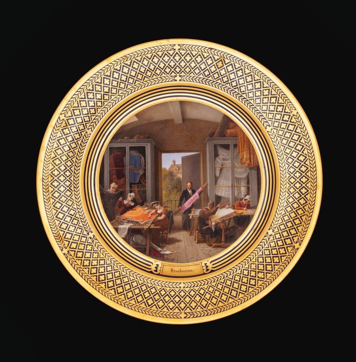 कशीदाकारी, c.1820-35 द्वारा जीन चार्ल्स देवलि