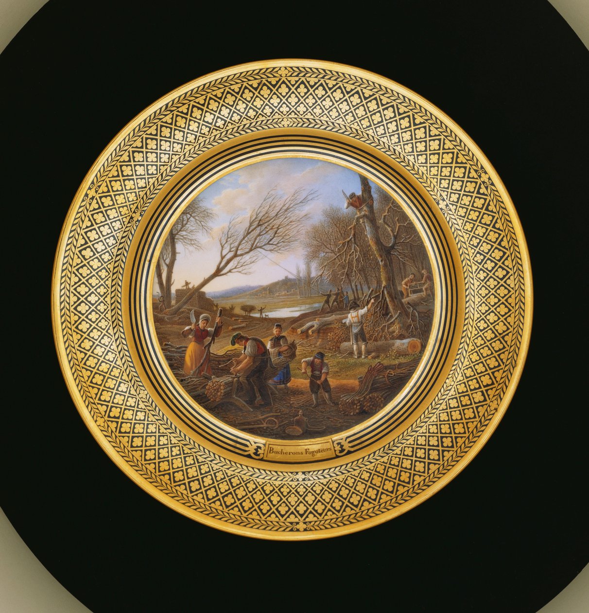 लंबरजैक फागोटर्स, c.1820-35 द्वारा जीन चार्ल्स देवलि