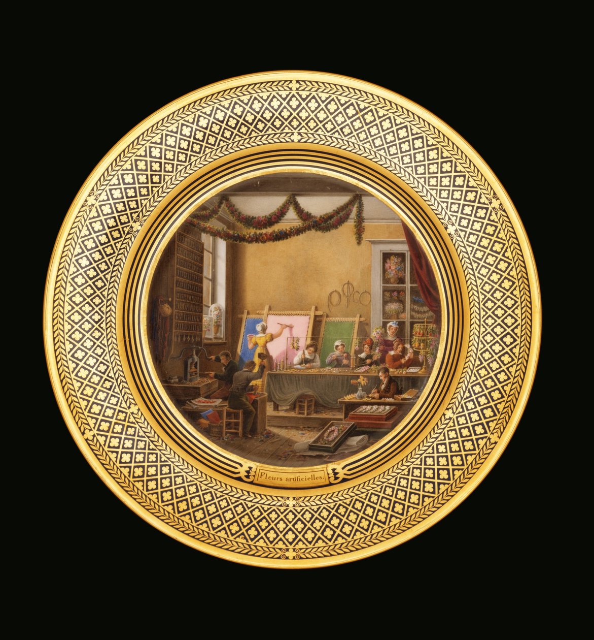 कृत्रिम फूल, c.1820-35 द्वारा जीन चार्ल्स देवलि