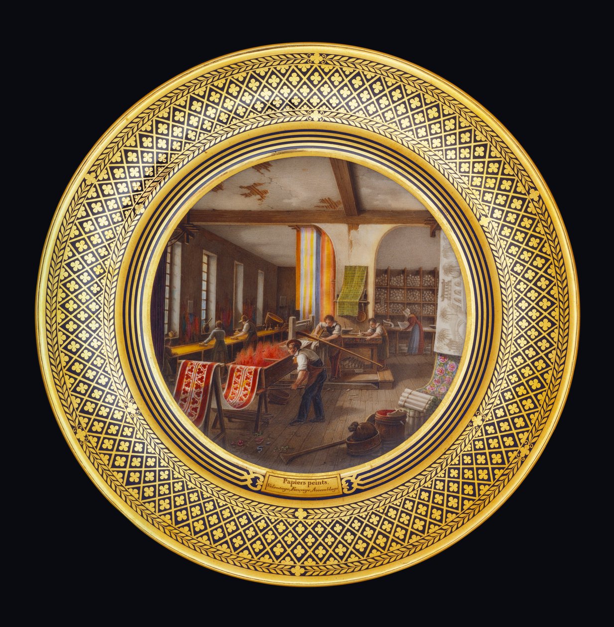वॉल पेपर्स, c.1820-35 द्वारा जीन चार्ल्स देवलि