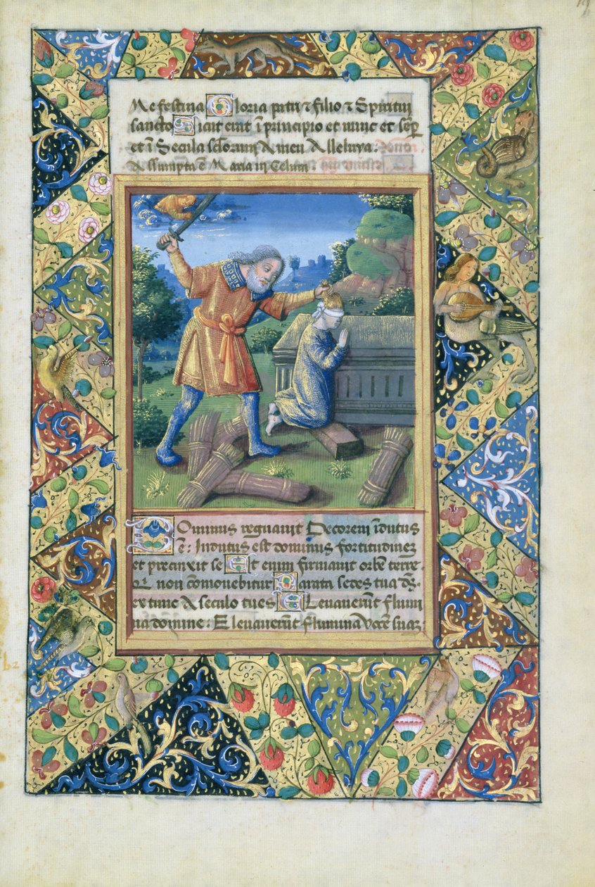 सुश्री लाट। QvI126 fol.19 इसहाक का बलिदान, बुक ऑफ आवर्स ऑफ लुई dOrleans, 1490 से द्वारा जीन कोलम्बे