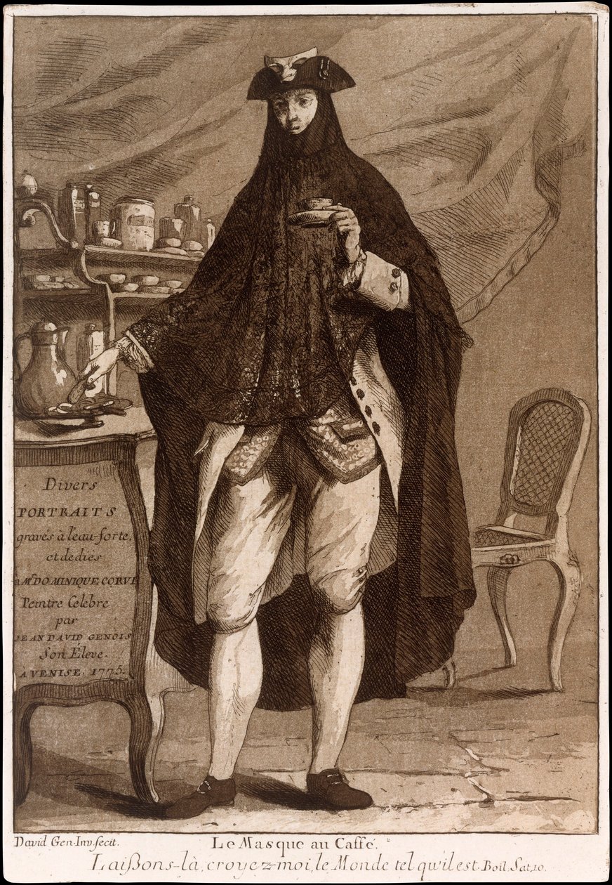 डाइवर्स पोर्ट्रेट्स, पब से शीर्षक पृष्ठ। 1775 नक़्क़ाशी। द्वारा जीन डेविड जेनोइस
