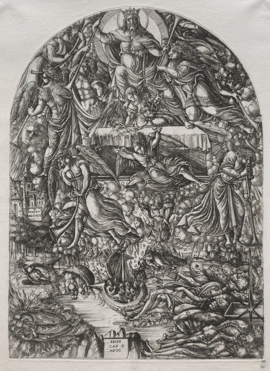 सर्वनाश: सातवीं मुहर का उद्घाटन, 1561। द्वारा जीन ड्वेट