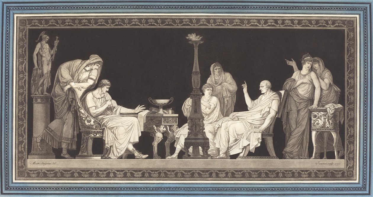 द कैटिलीन कॉन्सपिरेसी, 1792। द्वारा जीन फ्रेंकोइस जेनिनट