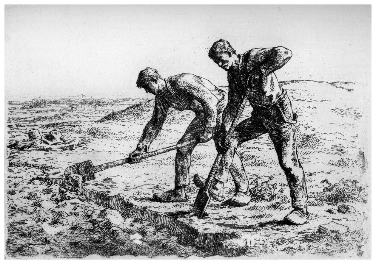 डिगर, c1835-1875 1924 द्वारा जीन फ्रेंकोइस बाजरा