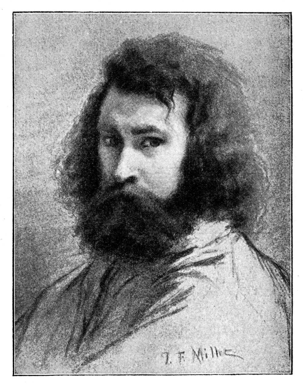 जीन-फ्रैंकोइस बाजरा, 19 वीं सदी के फ्रेंच चित्रकार, 1900। द्वारा जीन फ्रेंकोइस बाजरा