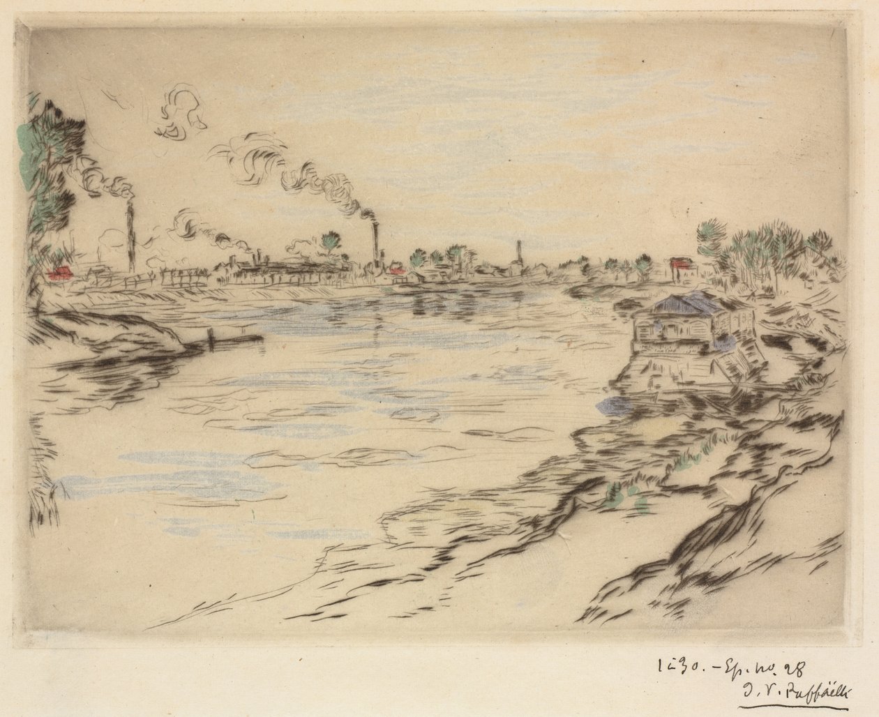 द सीन, असनिएरेस, 1894 में। द्वारा जीन फ्रेंकोइस रैफेली