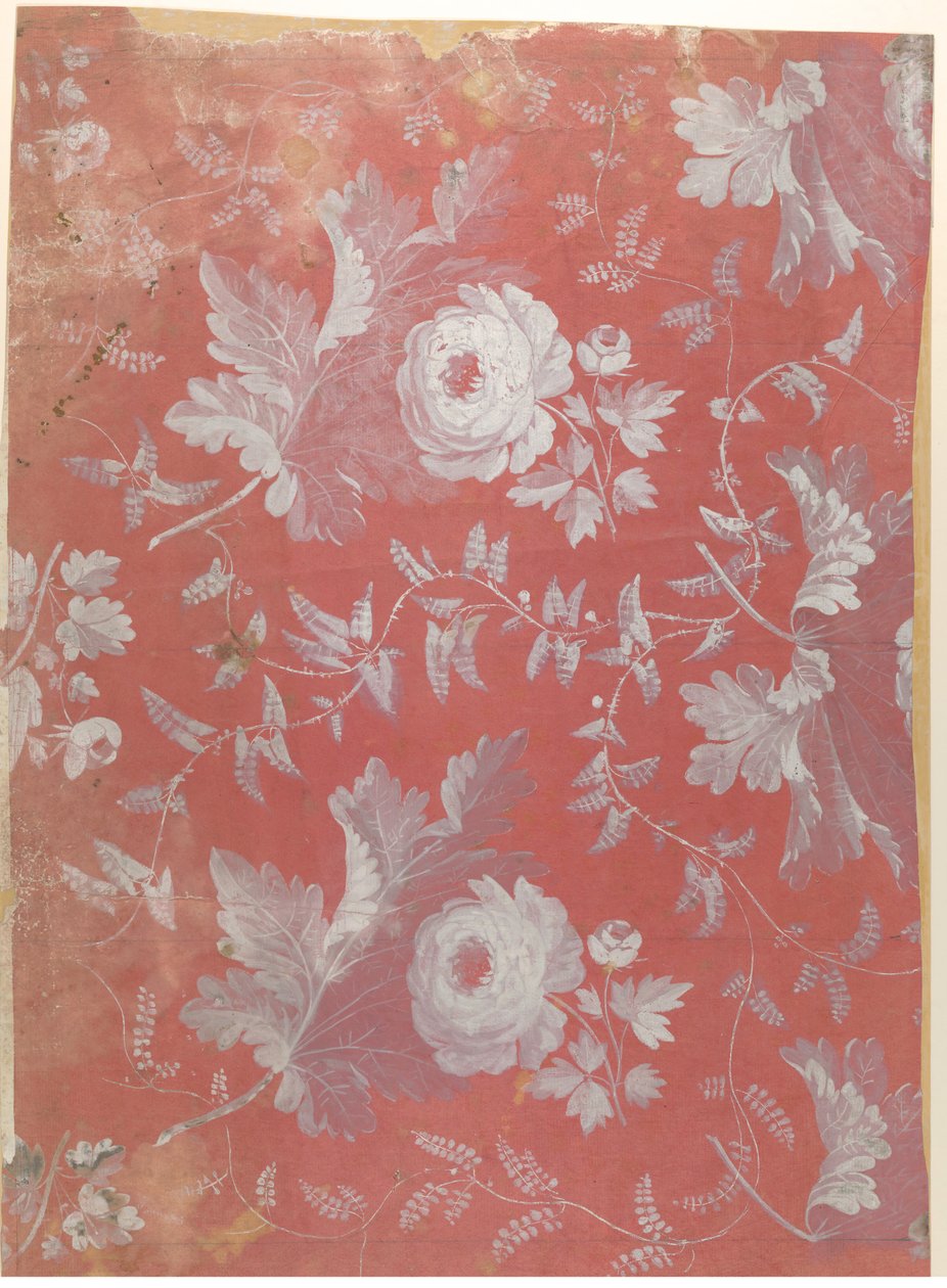 पैटर्न वाले सिल्क के लिए डिज़ाइन, ca. 1780-1825। द्वारा जीन फ़्राँस्वा बोनी।