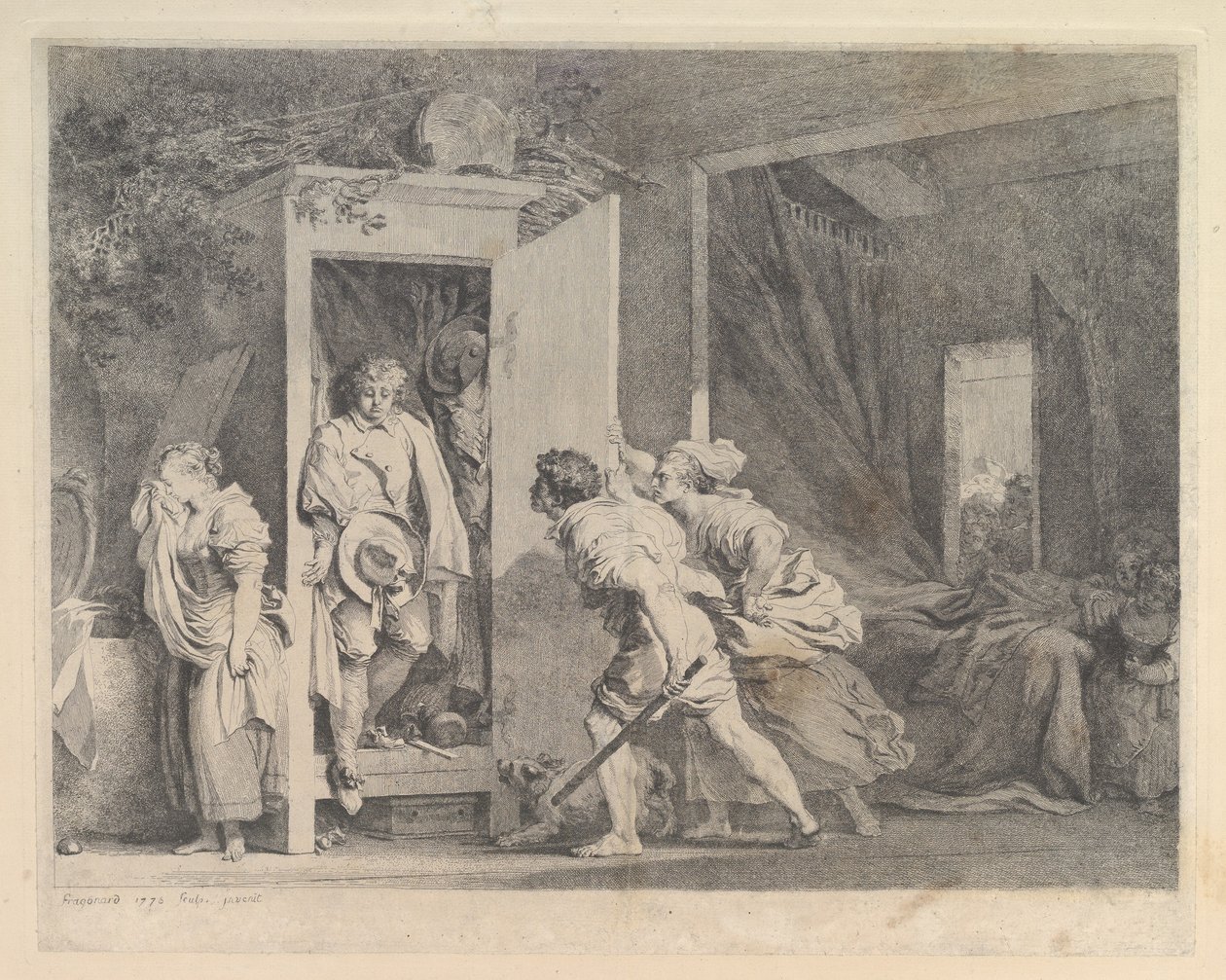 कैबिनेट, 1778। द्वारा जीन ऑनर फ्रैगनार्ड