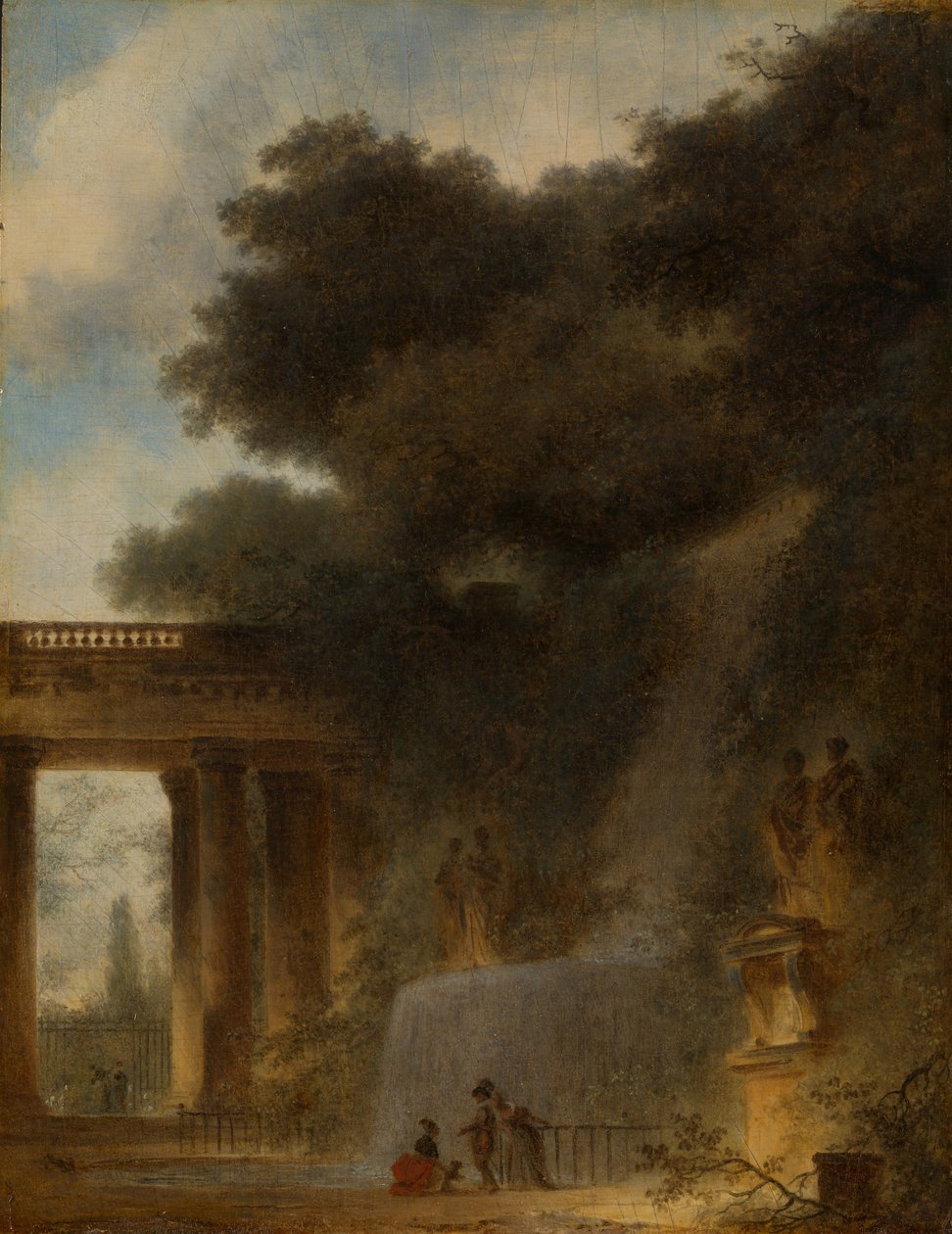 कैस्केड, c.1775 द्वारा जीन ऑनर फ्रैगनार्ड