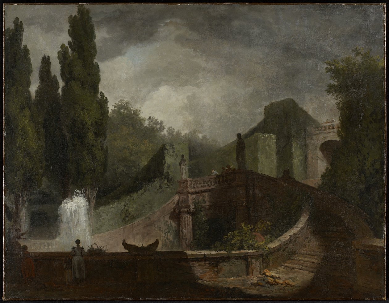 तिवोली में विला डी&39;एस्ट का ग्रैंड सीढ़ी, c.1759 द्वारा जीन ऑनर फ्रैगनार्ड