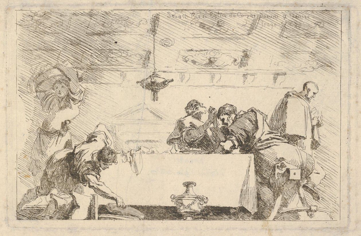 द लास्ट सपर, ca. 1761-1764। द्वारा जीन ऑनर फ्रैगनार्ड