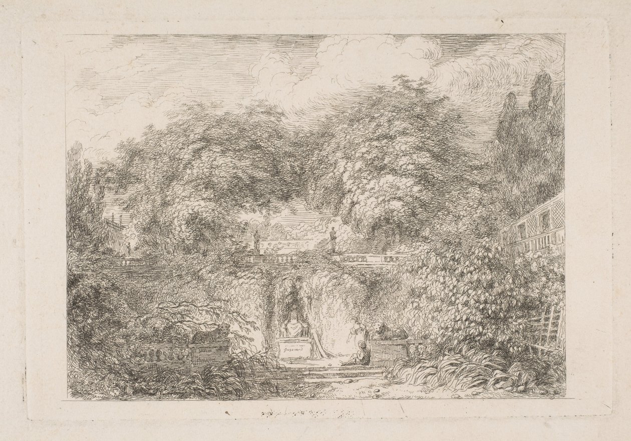 द लिटिल पार्क, सीए। 1763. द्वारा जीन ऑनर फ्रैगनार्ड