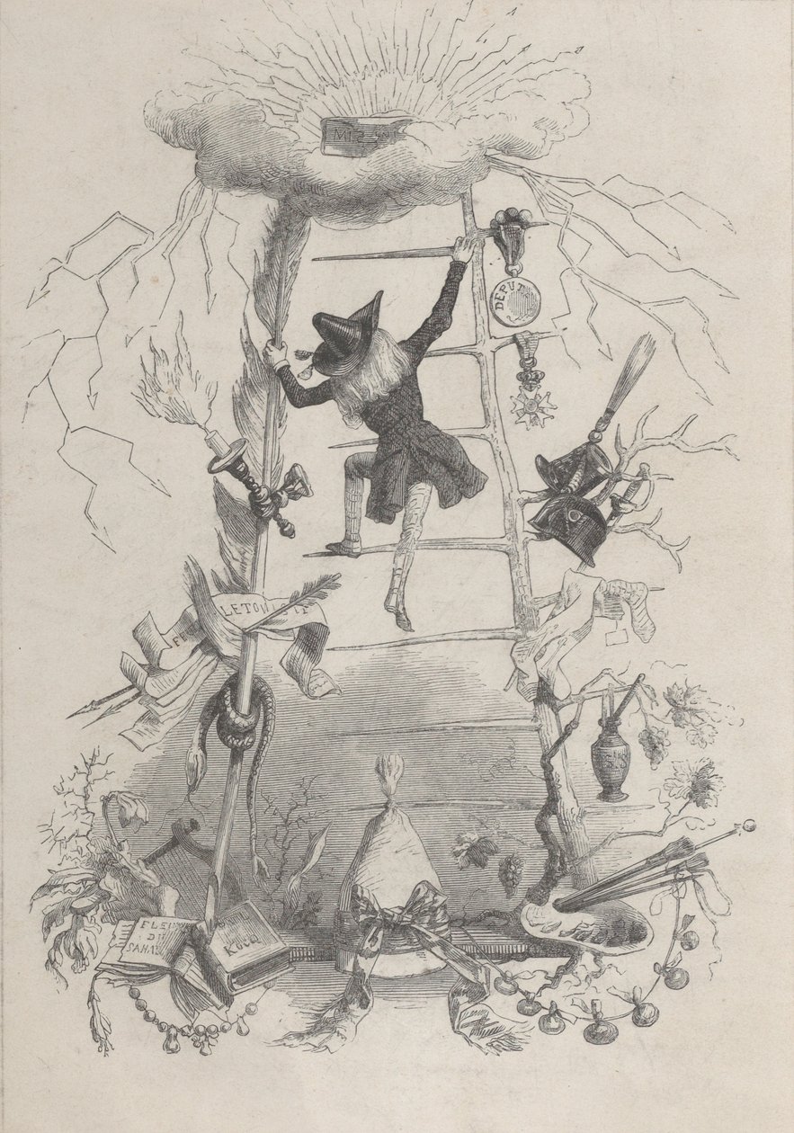 लुइस रेबॉड, पेरिस, 1846, सीए द्वारा जेरोम पटुरोट में चित्रण। 1846. द्वारा जीन इग्नेस इसिडोर गेयार्ड